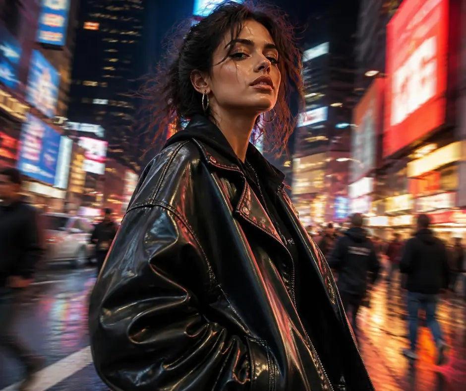 Oversized Leather Jacket: 7 Stylish Outfit Ideas leathertex
