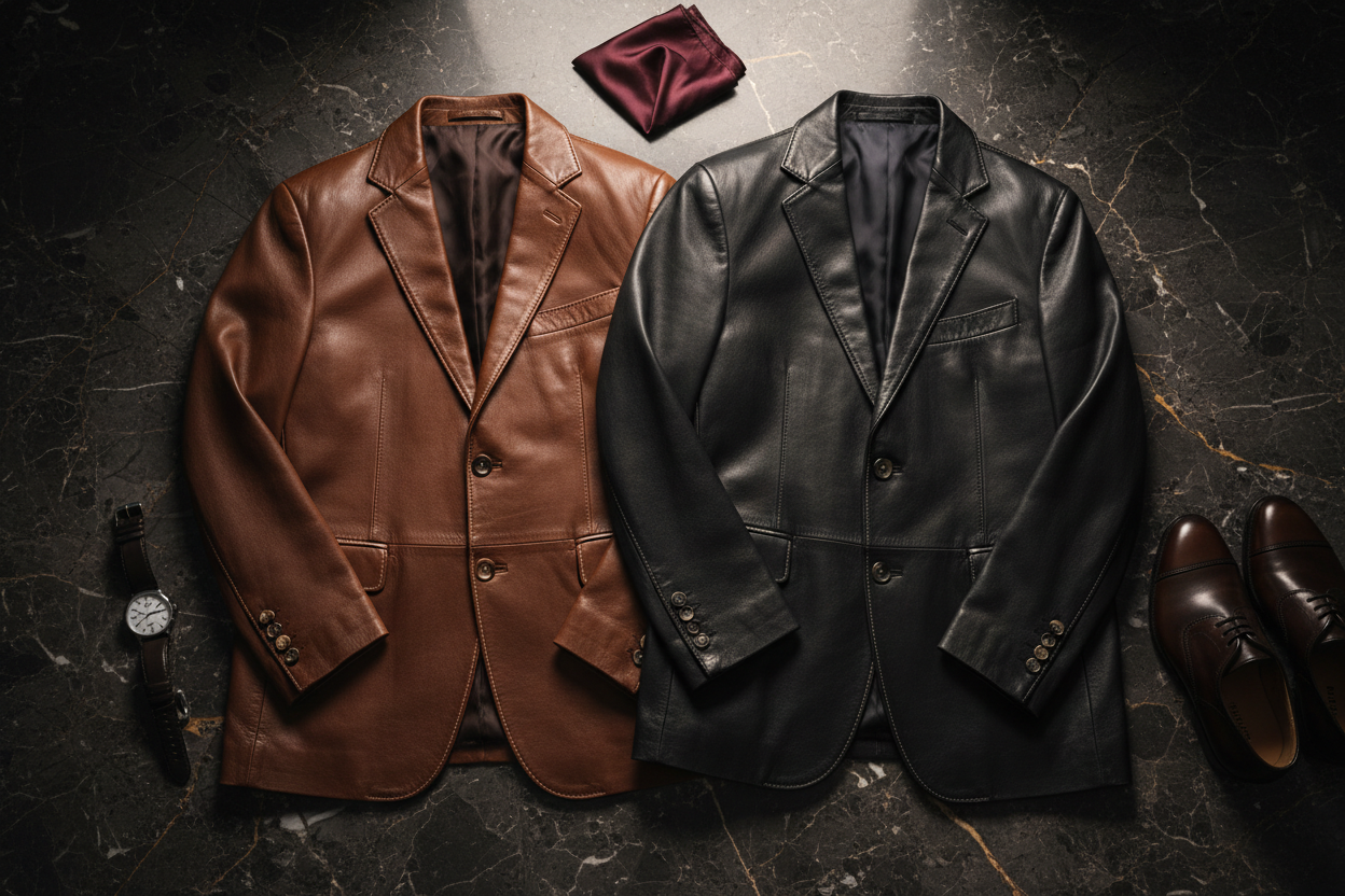 Best Real Leather Men’s Blazers: Shop & Compare leathertex