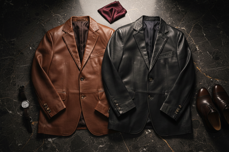 Best Real Leather Men’s Blazers: Shop & Compare leathertex