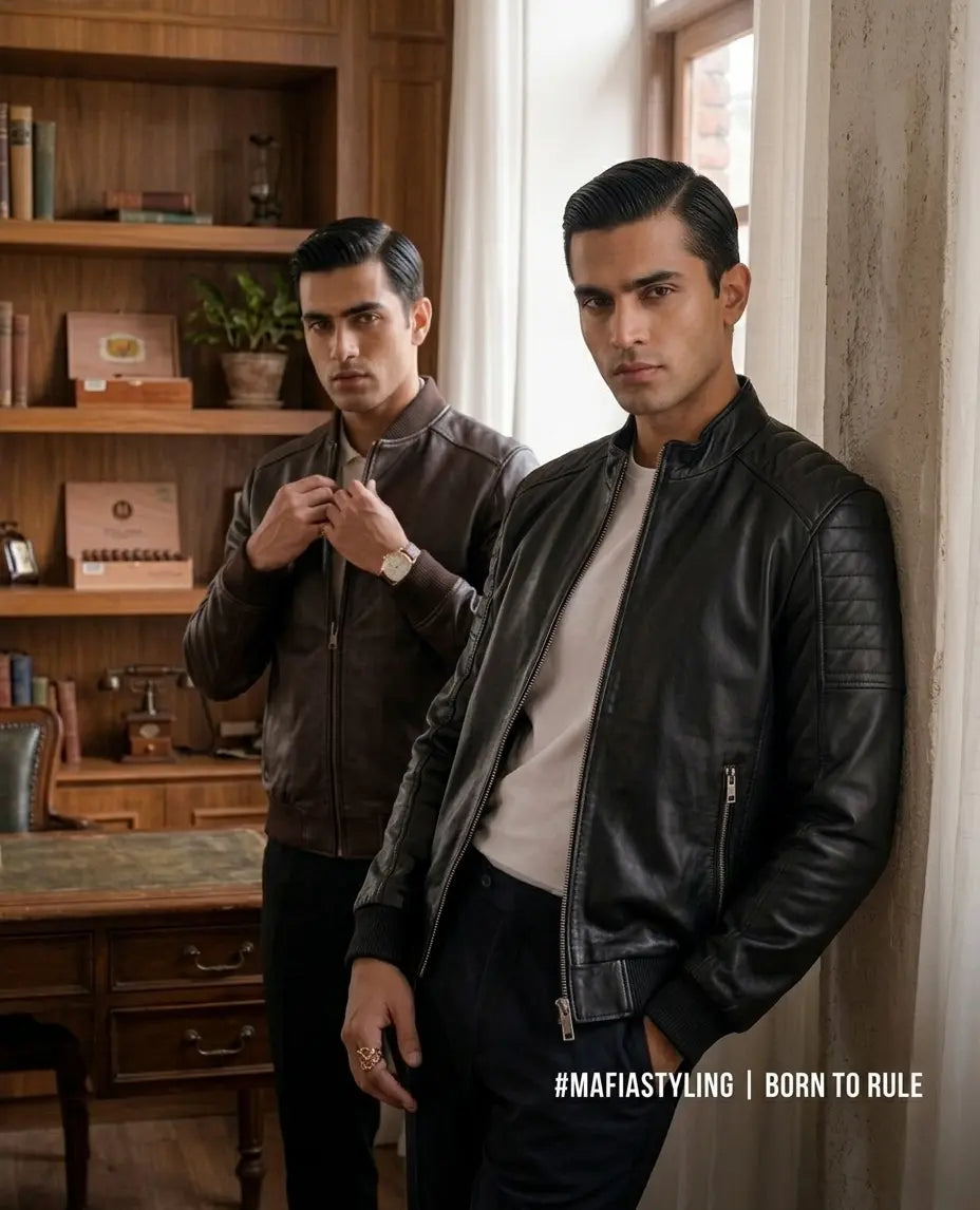 Men-s-Jacket leathertex