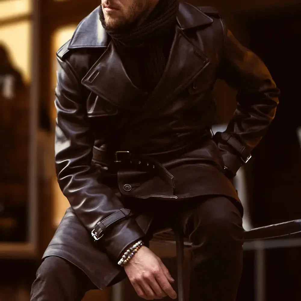 Men-s-Coat leathertex