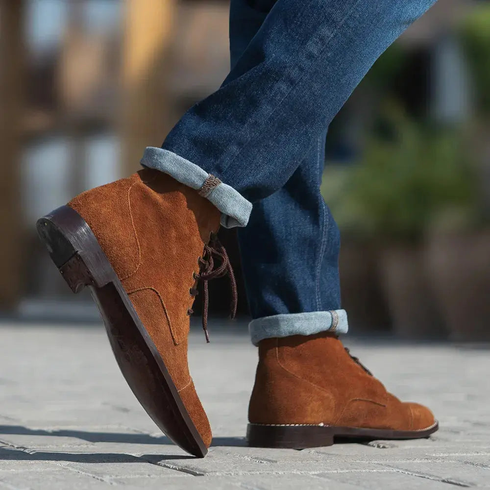 Mens-shoes leathertex