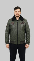 Chicago Green Jacket leathertex