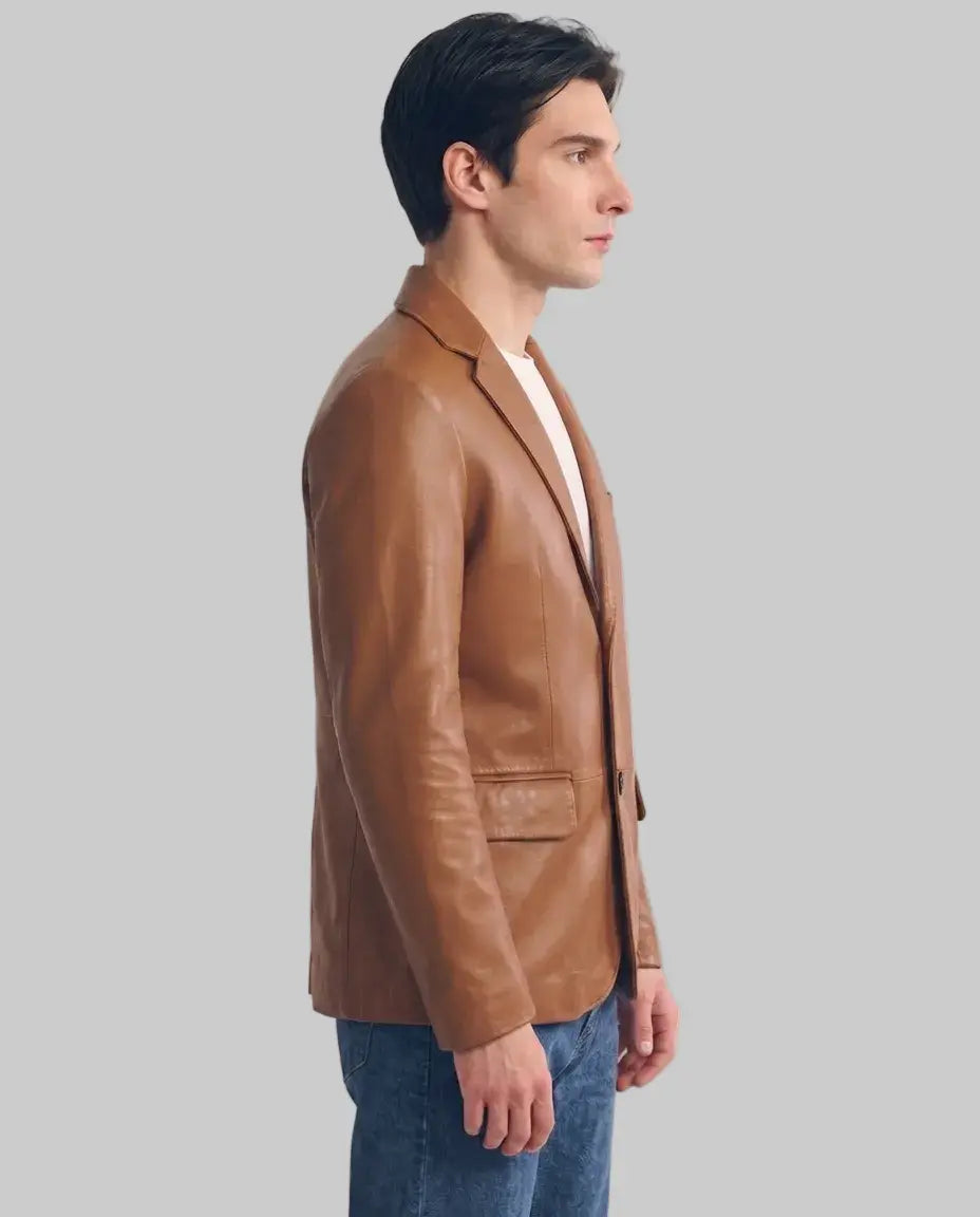Leather Blazer leathertex