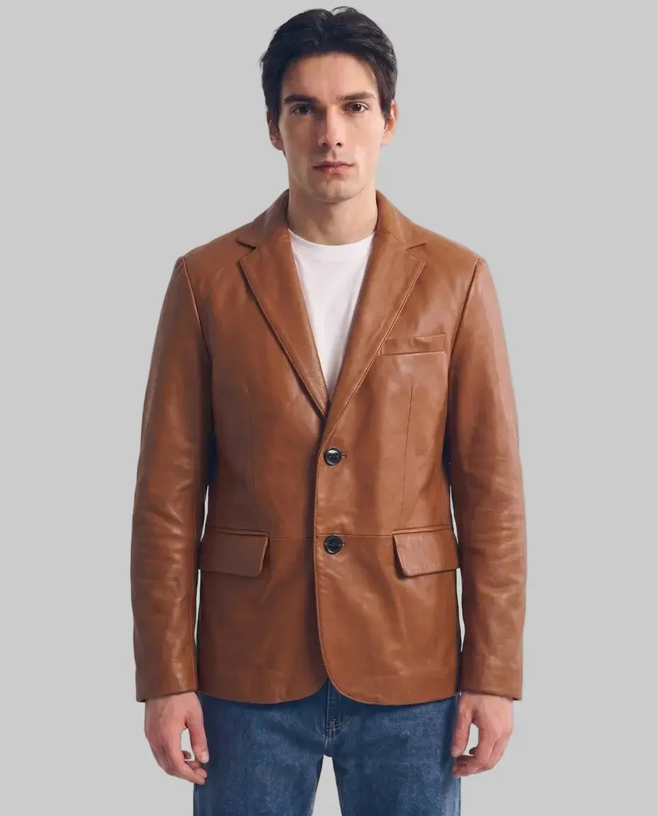 Leather Blazer leathertex