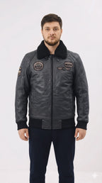 Chicago Antra Grey Jacket leathertex