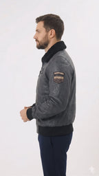 Chicago Antra Grey Jacket leathertex