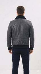 Chicago Antra Grey Jacket leathertex