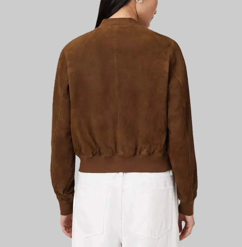 Classic Suede Bomber leathertex