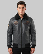 Men's flight jacket Chicago leathertex