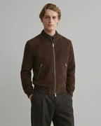 Suede bomber jacket leathertex