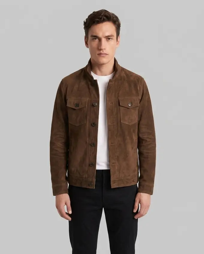 suede shirt jacket leathertex
