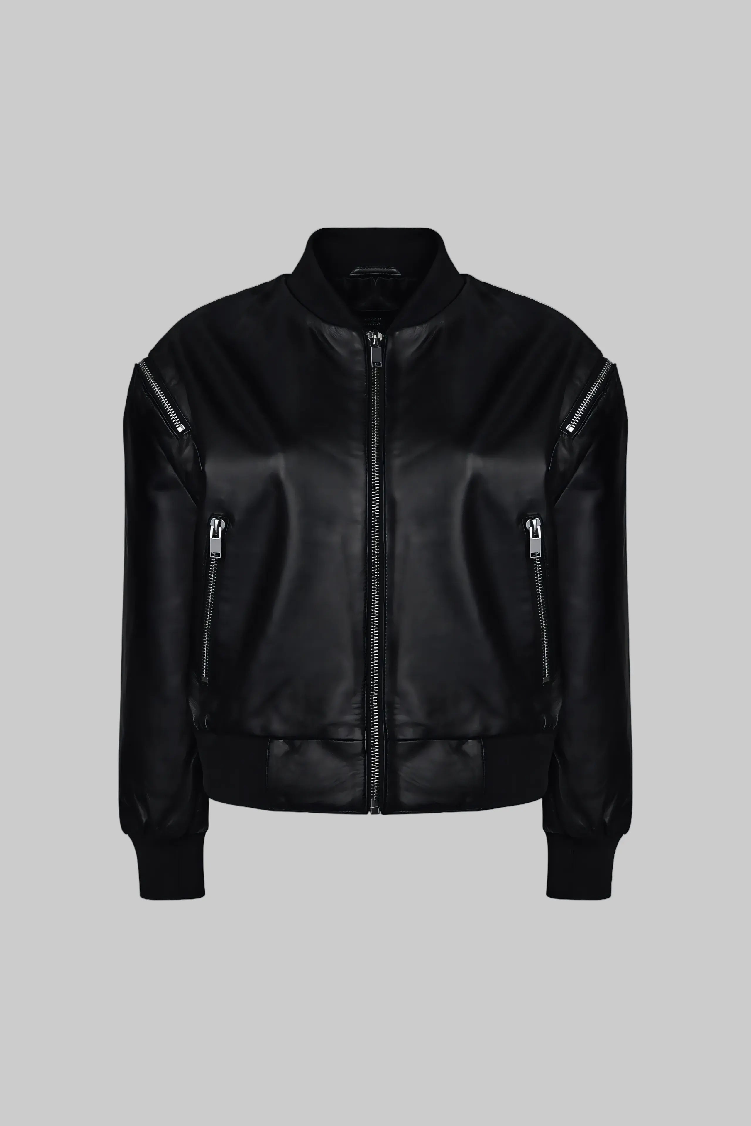 LEATHER BOMBER leathertex