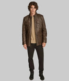 Heritage Field Jacket - masculine field jacket leathertex