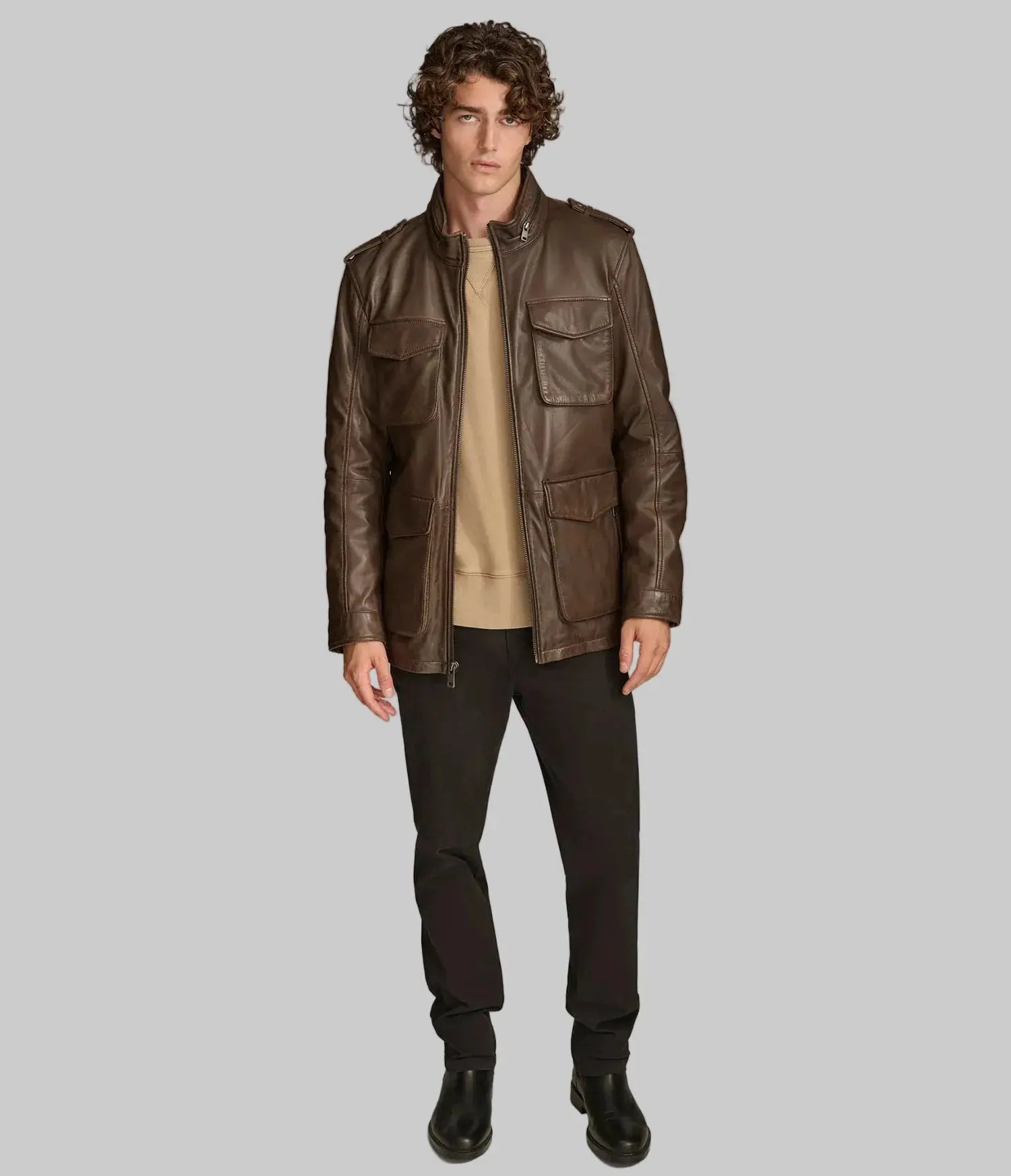 Heritage Field Jacket - masculine field jacket leathertex