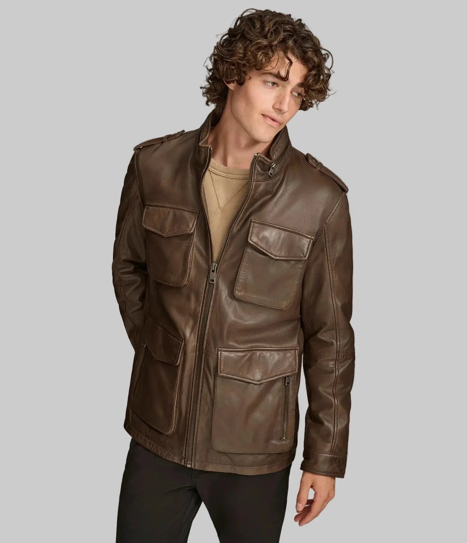 Heritage Field Jacket - masculine field jacket leathertex