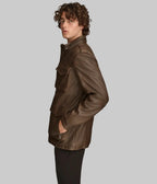 Heritage Field Jacket - masculine field jacket leathertex