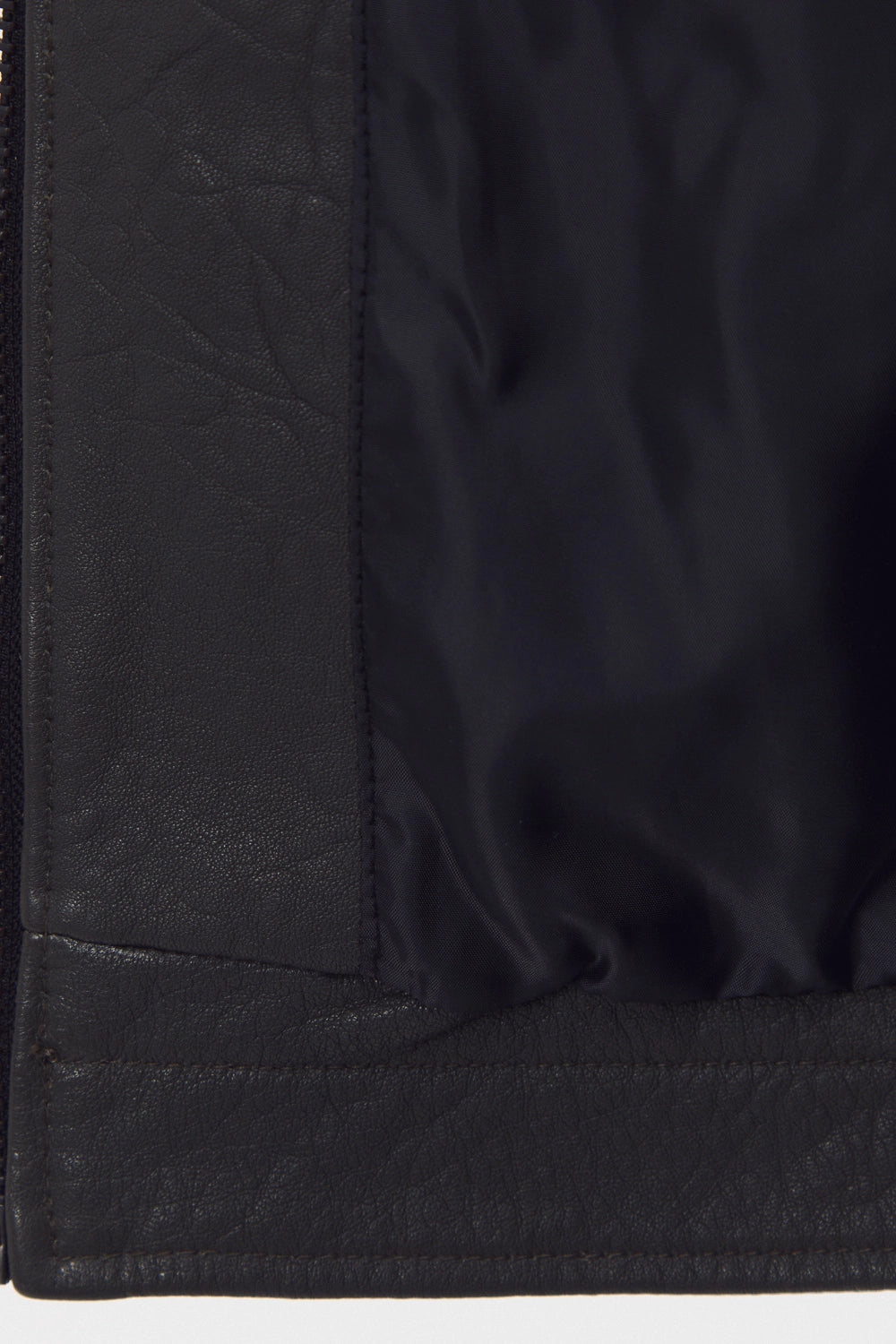 Apex Ribbed Biker Jacket leathertex