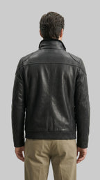 Men's Shearling Bomber leathertex