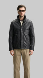 Men's Shearling Bomber leathertex
