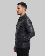 Multi-Pocket Utility Winter Coat leathertex