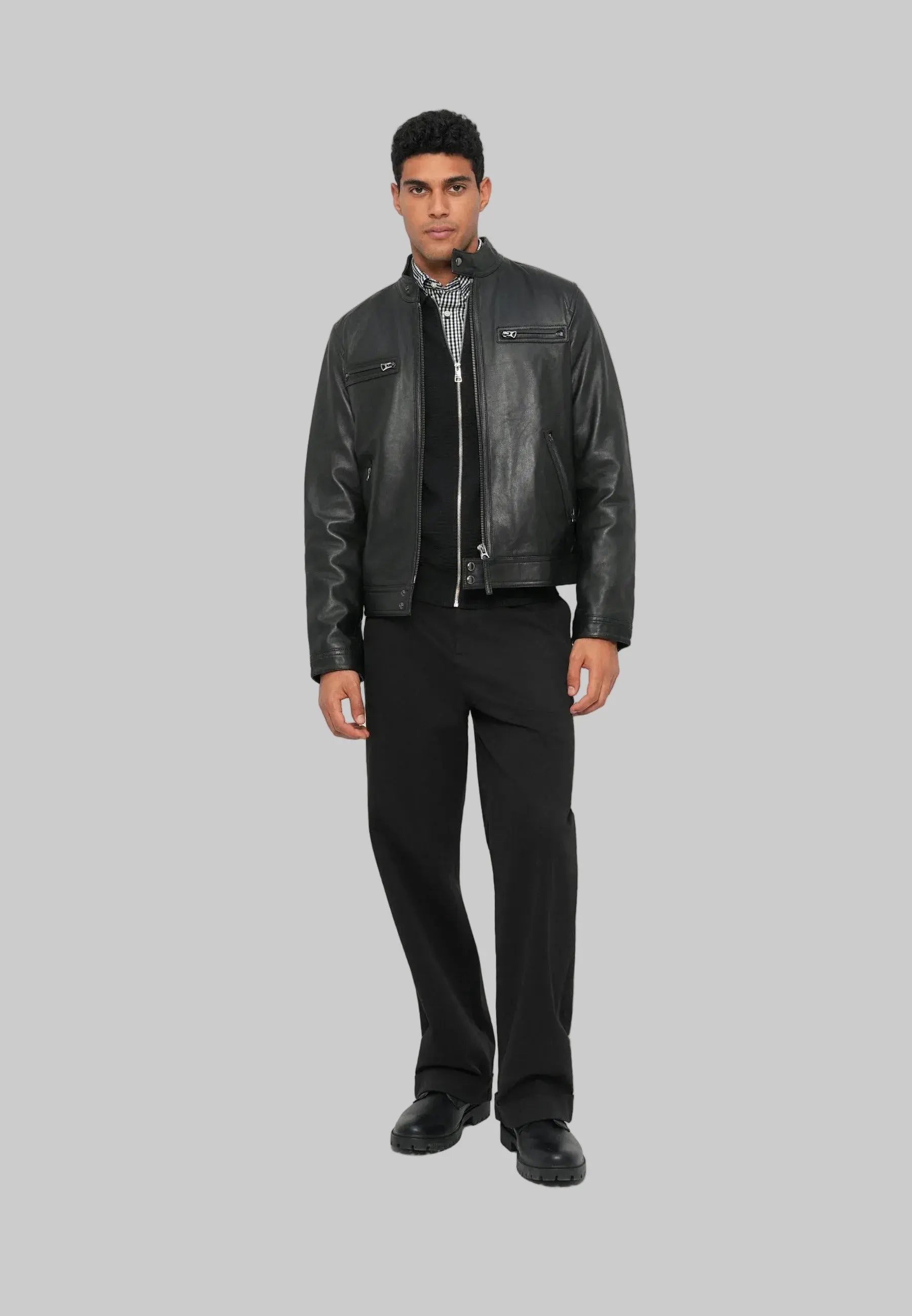 Men's Moto Jacket leathertex