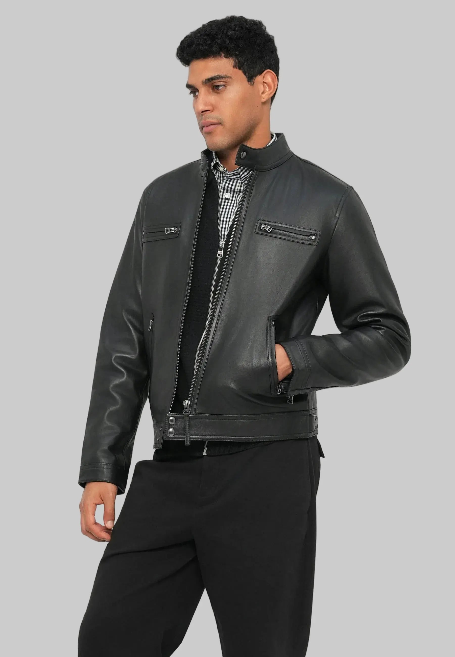 Men's Moto Jacket leathertex