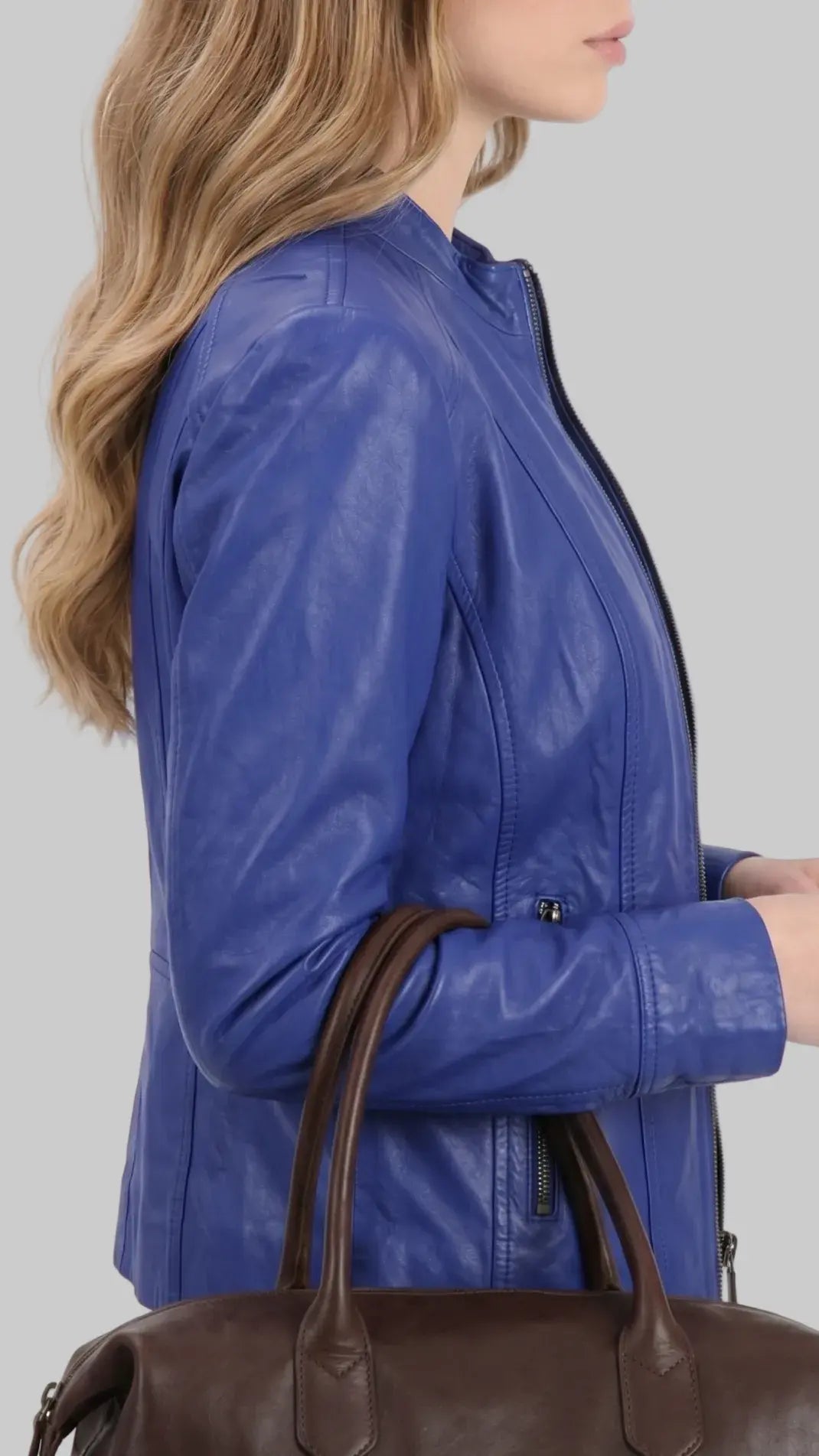 Royal Blue Leather leathertex