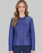 Royal Blue Leather leathertex