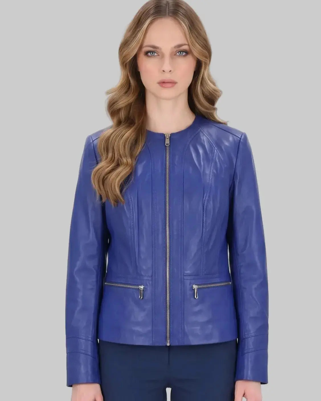 Royal Blue Leather leathertex