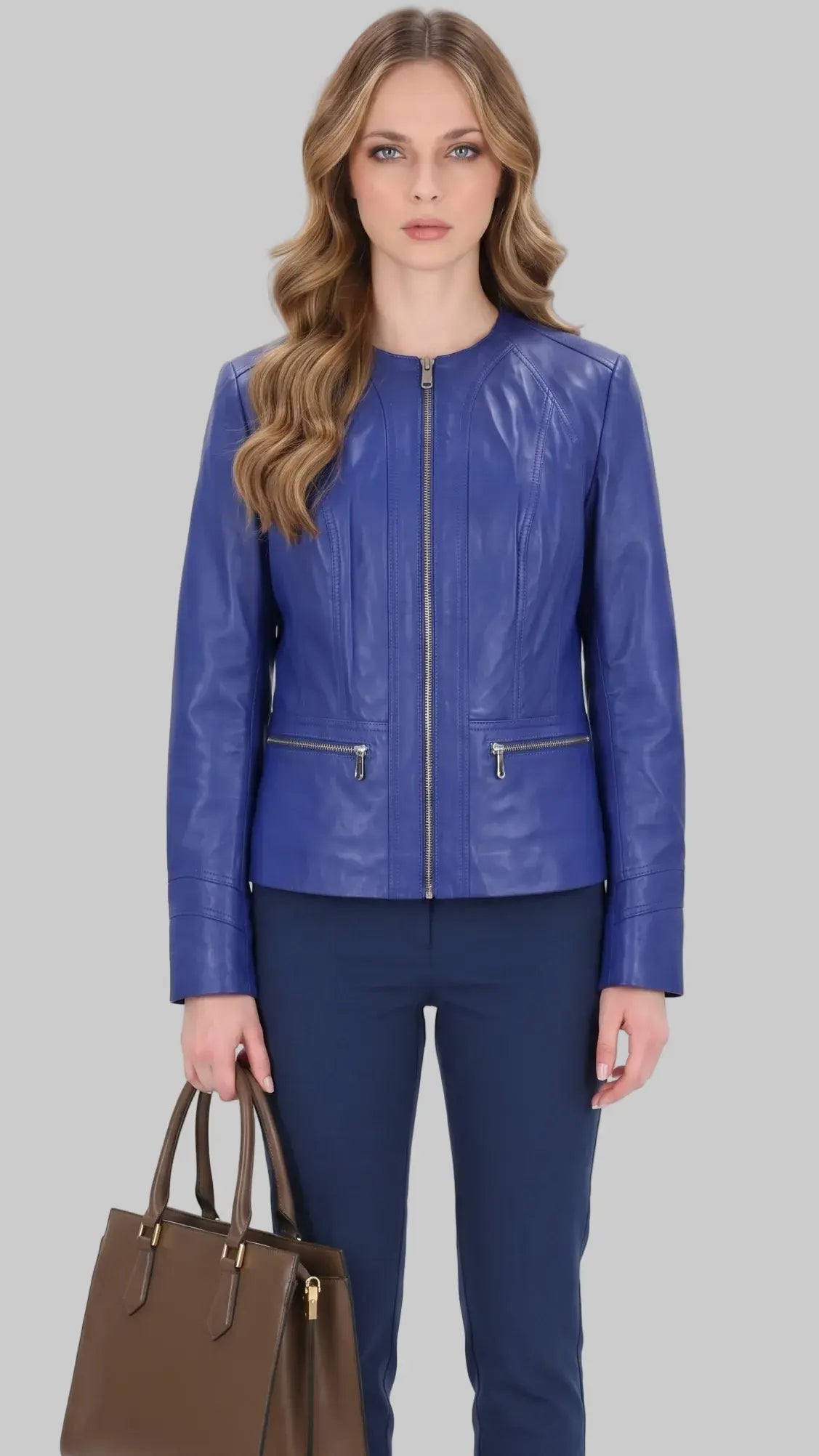 Royal Blue Leather leathertex