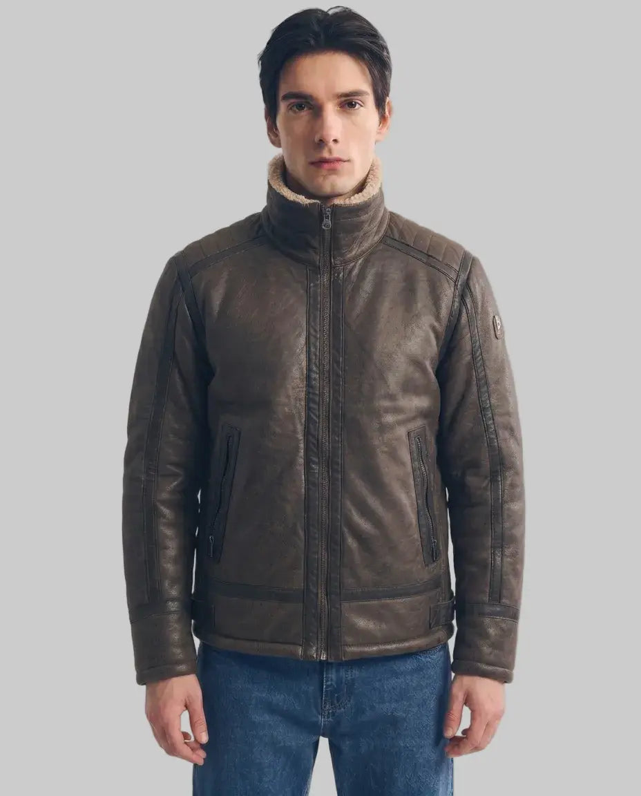 Shearling Bomber jacket - Mora leathertex