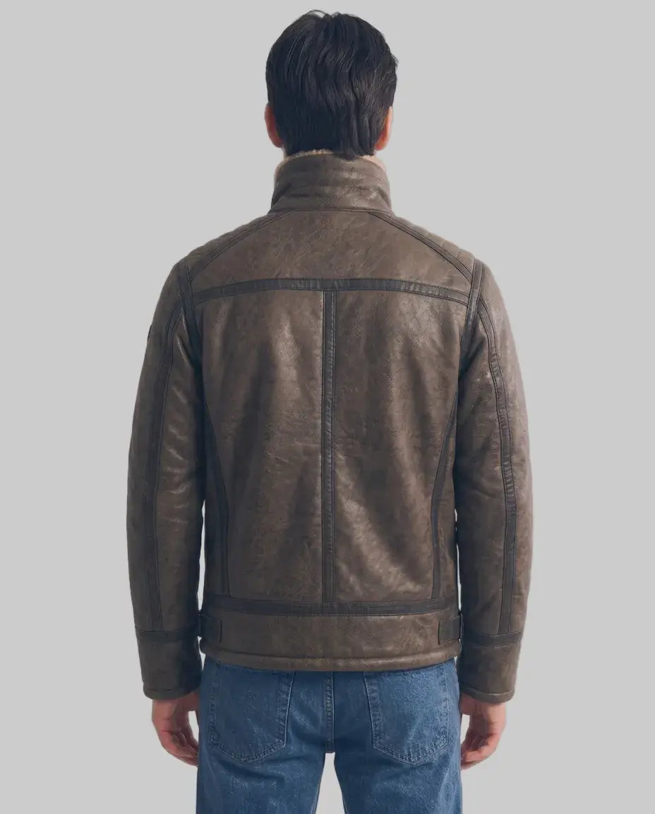 Shearling Bomber jacket - Mora leathertex