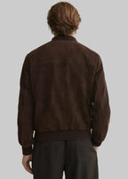 Suede bomber jacket leathertex