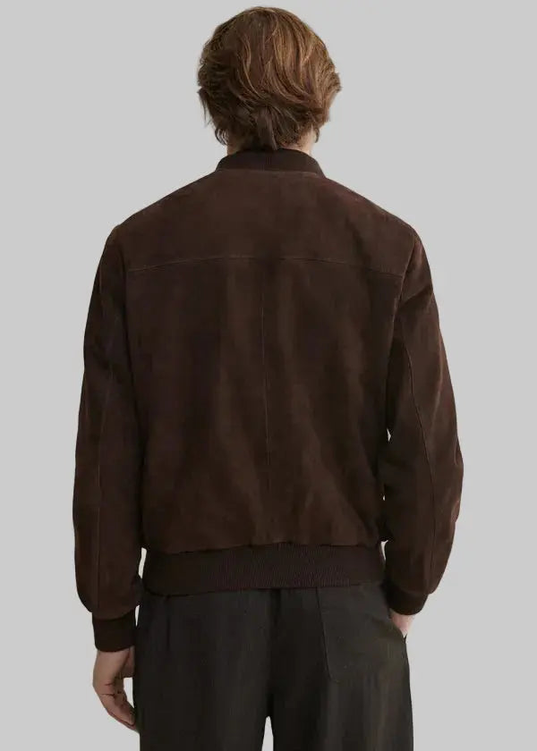 Suede bomber jacket leathertex