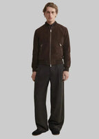 Suede bomber jacket leathertex