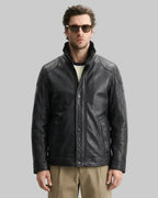 Men's Shearling Bomber leathertex