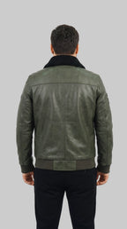 Chicago Green Jacket leathertex