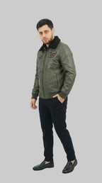 Chicago Green Jacket leathertex